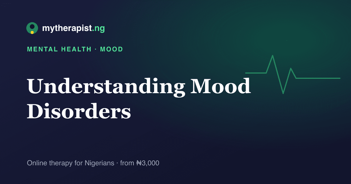 An illustration representing mood disorders and shifting emotions — Mytherapist.ng